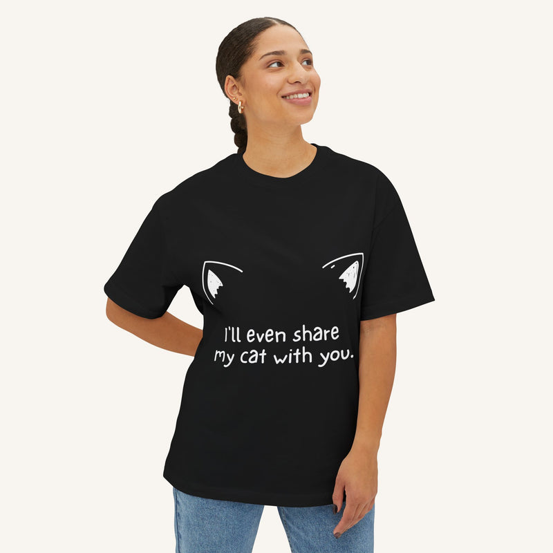 Cat Lover's Women's Oversized Tee