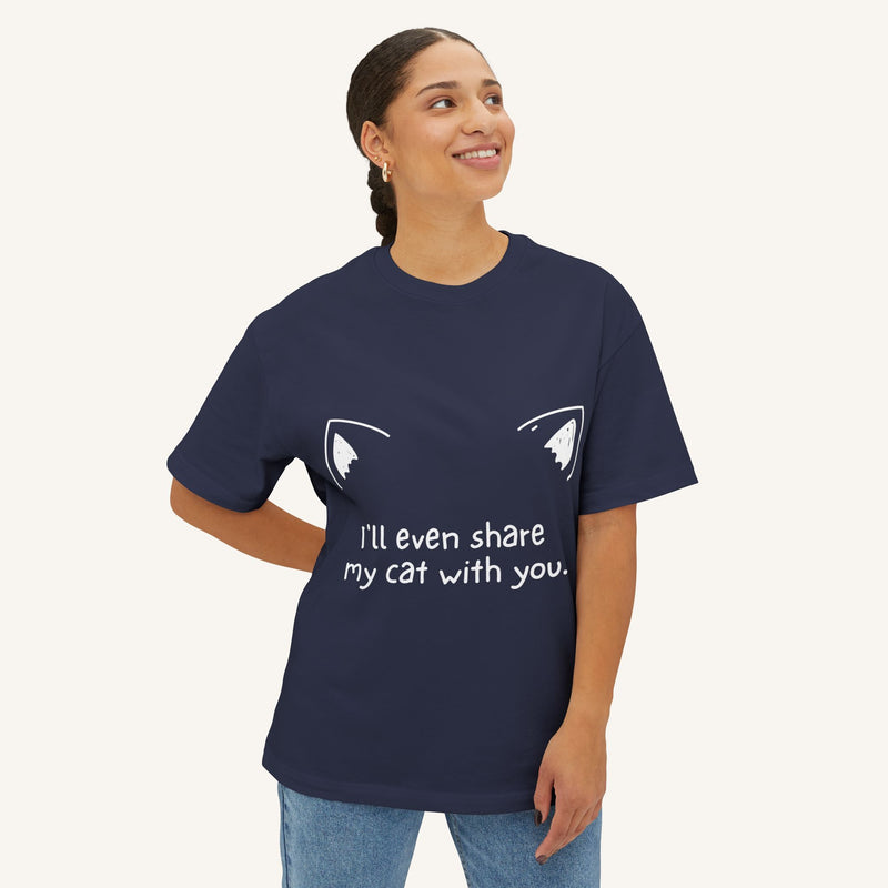 Cat Lover's Women's Oversized Tee