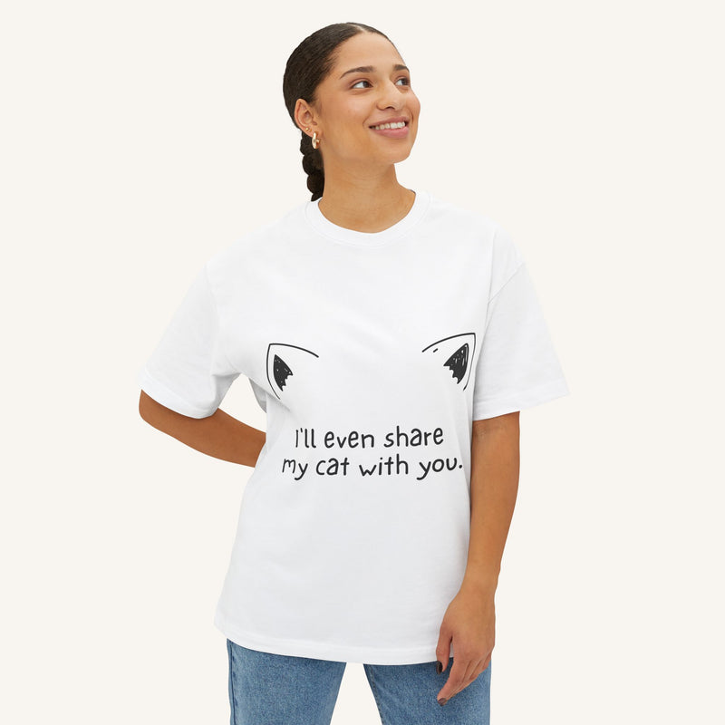 Cat Lover's Women's Oversized Tee