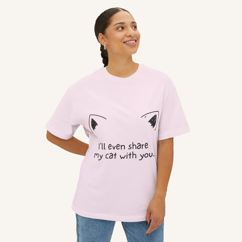 Cat Lover's Women's Oversized Tee