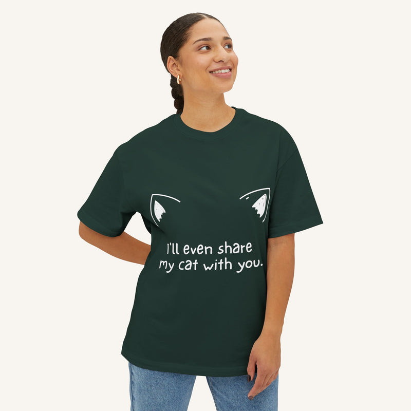 Cat Lover's Women's Oversized Tee
