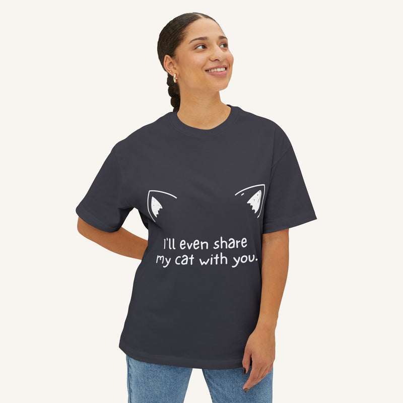 Cat Lover's Women's Oversized Tee